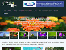 Tablet Screenshot of piantevivai.com